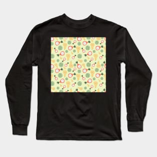summer fruit seamless pattern Long Sleeve T-Shirt